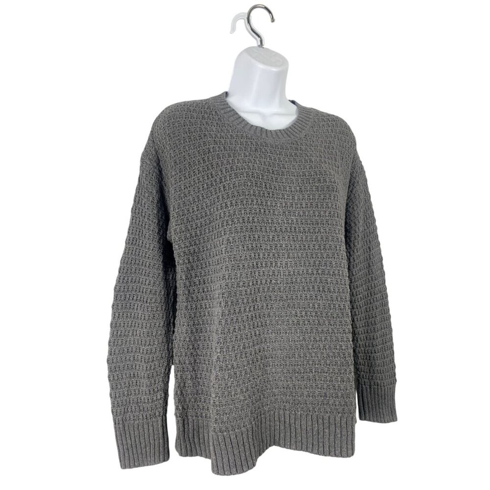 Old Navy Womens Gray Knit Sweater Pullover Crewneck Long Sleeve Size Small - Picture 3 of 11